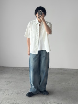 LASER FADE STANDARD STRAIGHT DENIMを使った人気ファッション
