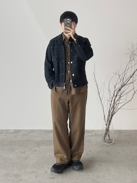 「秋のシャツ着こなし術」｜kurashinoiyashiさん（メンズ・158cm）の秋コーディネート