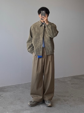 「アイテム（パスケース）」を使った、kurashinoiyashiさん（メンズ・158cm）の秋コーディネート
