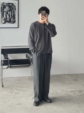 「shiun（シウン）のアイテム」を使った、kurashinoiyashiさん（メンズ・158cm）の春コーディネート