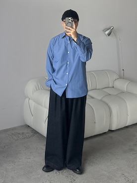 「秋のシャツ着こなし術」｜kurashinoiyashiさん（メンズ・158cm）の秋コーディネート