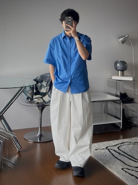 「アイテム（パンツ）」を使った、kurashinoiyashiさん（メンズ・158cm）の夏コーディネート