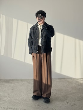「アイテム（ジャケット/アウター）」を使った、kurashinoiyashiさん（メンズ・158cm）の秋コーディネート