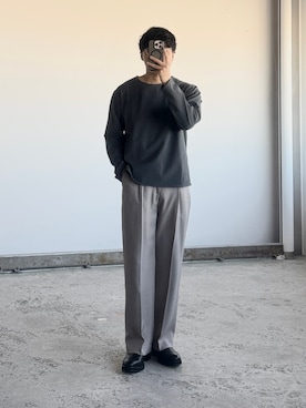 「shiun（シウン）のアイテム」を使った、kurashinoiyashiさん（メンズ・158cm）の冬コーディネート