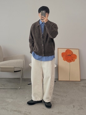 「秋のシャツ着こなし術」｜「アイテム（シューズ）」を使った、kurashinoiyashiさん（メンズ・158cm）の秋コーディネート