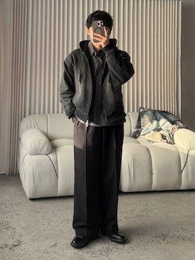 kurashinoiyashiさん（メンズ・158cm）の冬コーディネート