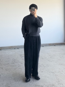 「アイテム（ドレスシューズ）」を使った、kurashinoiyashiさん（メンズ・158cm）の秋コーディネート