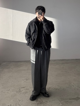 「アイテム（ドレスシューズ）」を使った、kurashinoiyashiさん（メンズ・158cm）の秋コーディネート