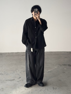 「LIDNM（リドム）のアイテム」を使った、kurashinoiyashiさん（メンズ・158cm）の夏コーディネート