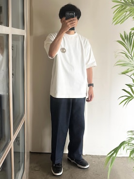 「フェスコーデ」｜「アイテム（チノパンツ）」を使った、kurashinoiyashiさん（メンズ・160cm）の夏コーディネート