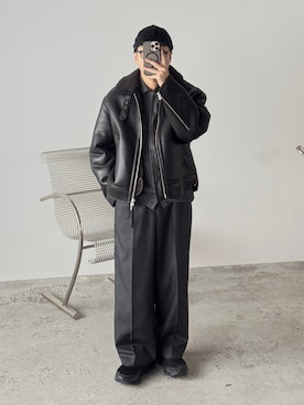 「アイテム（ジャケット/アウター）」を使った、kurashinoiyashiさん（メンズ・158cm）の秋コーディネート