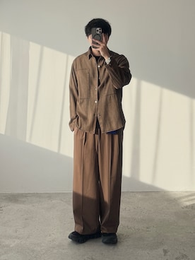 「アイテム（パスケース）」を使った、kurashinoiyashiさん（メンズ・158cm）の秋コーディネート