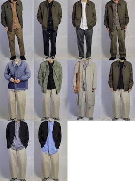 「UNIQLOU」｜「アイテム（ステンカラーコート）」を使った、kurashinoiyashiさん（メンズ・160cm）の秋コーディネート