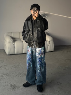 「no brand（ノーブランド）のアイテム」を使った、kurashinoiyashiさん（メンズ・158cm）の秋コーディネート