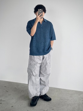 「アイテム（シューズ）」を使った、kurashinoiyashiさん（メンズ・158cm）の夏コーディネート