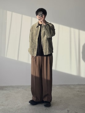 「アイテム（ジャケット/アウター）」を使った、kurashinoiyashiさん（メンズ・158cm）の秋コーディネート