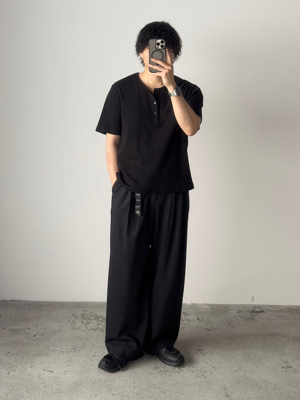 WYM LIDNMのスラックスを使った「ストライプパンツ」のメンズ人気