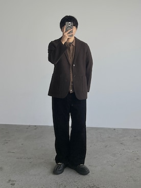 「アイテム（テーラードジャケット）」を使った、kurashinoiyashiさん（メンズ・158cm）の秋コーディネート