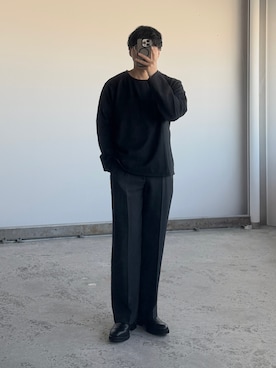 「shiun（シウン）のアイテム」を使った、kurashinoiyashiさん（メンズ・158cm）の冬コーディネート