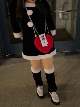 「H&M（エイチ・アンド・エム）のアイテム（ローファー）」を使った、i_am_ ✯さん（レディース・157cm）の冬コーディネート