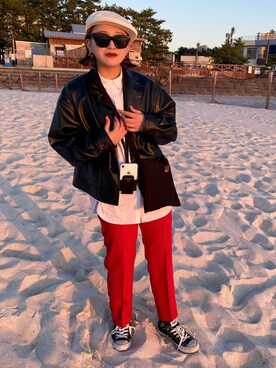 「PRADA（プラダ）のアイテム（財布/小物）」を使った、i_am_ ✯さん（レディース・157cm）の冬コーディネート