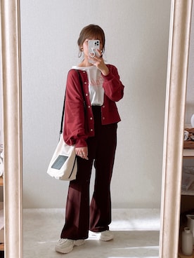 「ボルドー」｜ぽーさん（レディース・148cm）の秋コーディネート