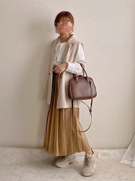 「NOFALL sango（ノーフォール サンゴ）のアイテム」を使った、ぽーさん（レディース・148cm）の春コーディネート