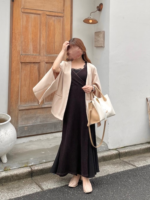 ☆新品同様品☆ lauren スリットスリーブジャケット Louere（ルエレ）の「2wayスリットスリーブノーカラージャケット