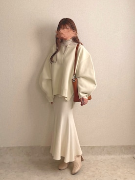 「アイテム（スカート）」を使った、ぽーさん（レディース・148cm）の冬コーディネート