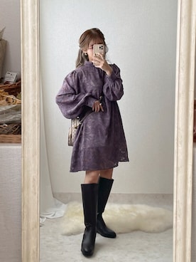 「グレイル」｜「アイテム（その他）」を使った、ぽーさん（レディース・148cm）の秋コーディネート