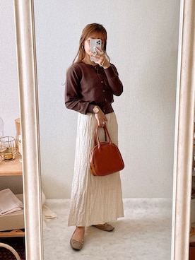 「カフェ」｜「アイテム（その他）」を使った、ぽーさん（レディース・148cm）の秋コーディネート