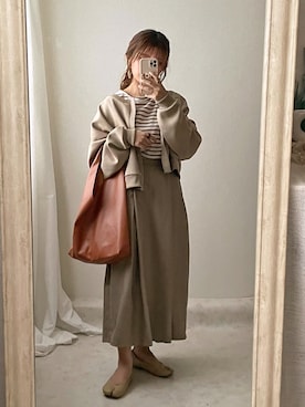 「shopnikoniko（ショップニコニコ）のアイテム（トートバッグ）」を使った、ぽーさん（レディース・148cm）の春コーディネート