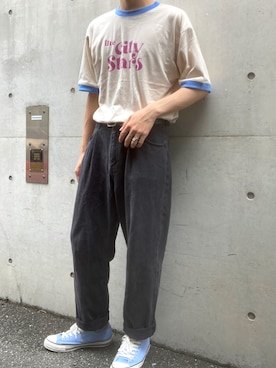「H&M（エイチ・アンド・エム）のアイテム（パンツ）」を使った、　きいさん（メンズ・170cm）の夏コーディネート