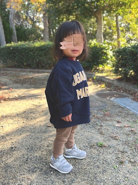 「b.Room」｜うめめさん（キッズ・80cm）の冬コーディネート
