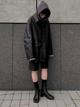 「stein（シュタイン）のアイテム」を使った、Aoi Sugiyama さん（メンズ・170cm）の冬コーディネート