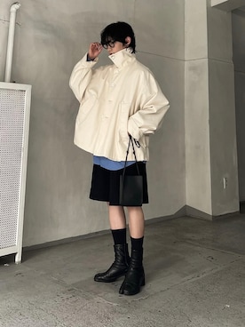 「Graphpaper（グラフペーパー）のアイテム」を使った、Aoi Sugiyama さん（メンズ・170cm）の冬コーディネート