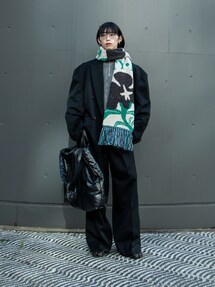 KHOKI（コッキ）の「Intarsia-knit muffler（マフラー）」 - WEAR