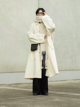 「アイテム（ステンカラーコート）」を使った、Aoi Sugiyama さん（メンズ・170cm・20代）の秋コーディネート