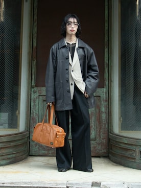 「STUDIOUS(ステュディオス)のアイテム」を使った、Aoi Sugiyama さん(メンズ・170cm)の春コーディネート