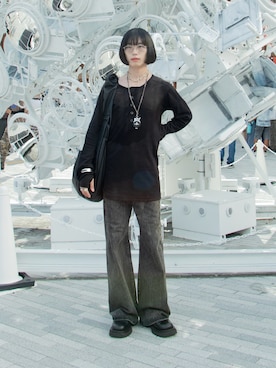 Aoi Sugiyama さん（骨格ウェーブ・メンズ・170cm）の秋コーディネート
