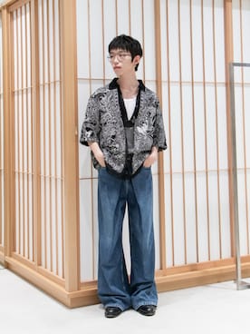 「TAAKK（ターク）のアイテム」を使った、Aoi Sugiyama さん（メンズ・170cm）の夏コーディネート