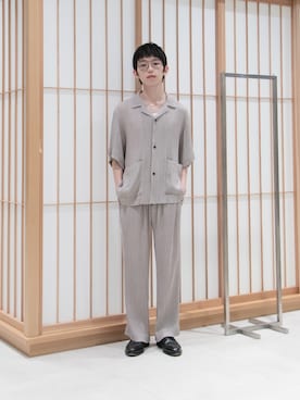 「STUDIOUS(ステュディオス)のアイテム」を使った、Aoi Sugiyama さん(メンズ・170cm)の夏コーディネート