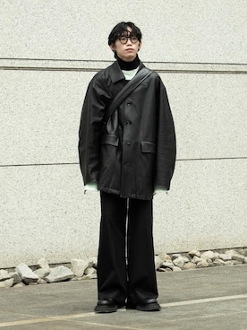 「アイテム（トートバッグ）」を使った、Aoi Sugiyama さん（メンズ・170cm）の秋コーディネート