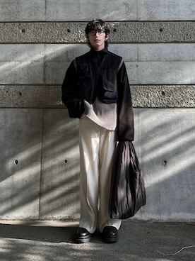 「stein（シュタイン）のアイテム」を使った、Aoi Sugiyama さん（メンズ・170cm）の冬コーディネート