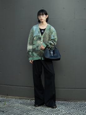 「アイテム（カーディガン/ボレロ）」を使った、Aoi Sugiyama さん（メンズ・170cm）の秋コーディネート