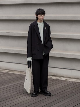 「アイテム（スウェット）」を使った、Aoi Sugiyama さん（メンズ・170cm・20代）の夏コーディネート