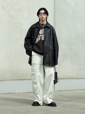 「stein（シュタイン）のアイテム」を使った、Aoi Sugiyama さん（メンズ・170cm）の冬コーディネート