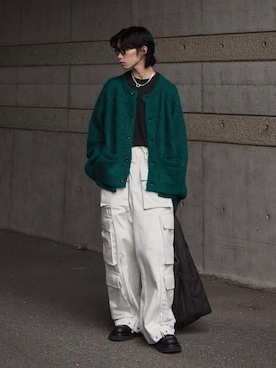 「stein（シュタイン）のアイテム」を使った、Aoi Sugiyama さん（メンズ・170cm）の冬コーディネート