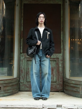 「DRIES VAN NOTEN（ドリスヴァンノッテン）のアイテム（アクセサリー）」を使った、Aoi Sugiyama さん（メンズ・170cm）の春コーディネート