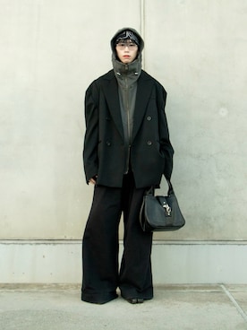 「アイテム（テーラードジャケット）」を使った、Aoi Sugiyama さん（メンズ・170cm・20代）の秋コーディネート